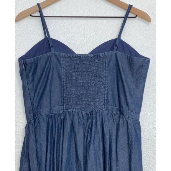 Lauren Conrad Chambray Bustier Dress Size 14 NWT - Picture 5 of 11